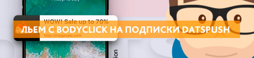 CPA Кейс: Кейс слива трафика с BodyClick на подписки DatsPush